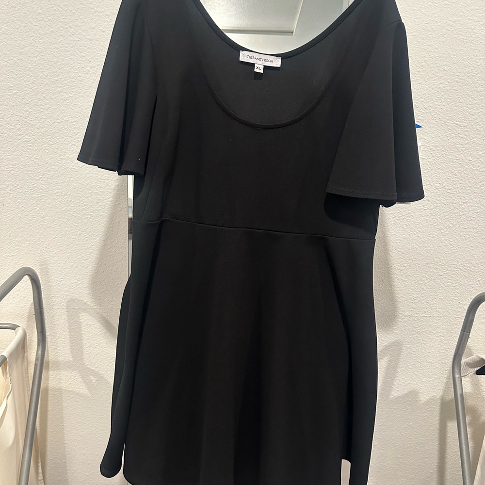 The Vanity Room Black Mini Dress